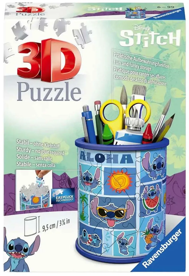 puzzel Disney Stitch pennenhouder - 54 stukjes. from Ravensburger, Multicolour edition – box