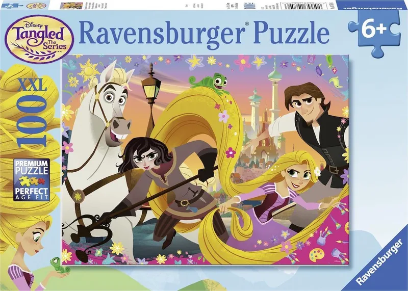 puzzel Disney Tangled - legpuzzel - 100 stukjes van Ravensburger – doos