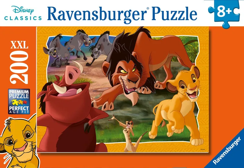 puzzel Disney The Lion King - legpuzzel - 200 stukjes von Ravensburger, Ausgabe Mehrfarbig – Schachtel 1 von 2