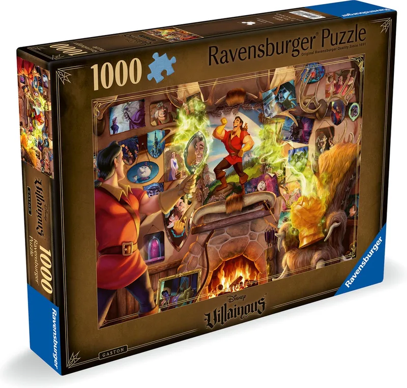 puzzel Disney Villainous: - Legpuzzel - 1000 stukjes von Ravensburger, Ausgabe Gaston – Schachtel