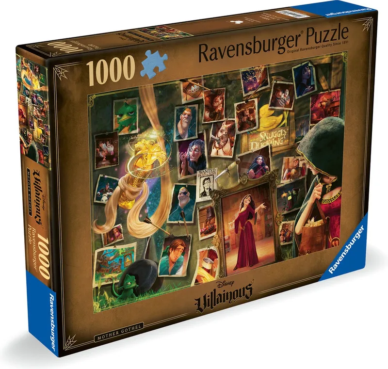 puzzel Disney Villainous: - Legpuzzel - 1000 stukjes van Ravensburger, editie Mother Gothel – doos