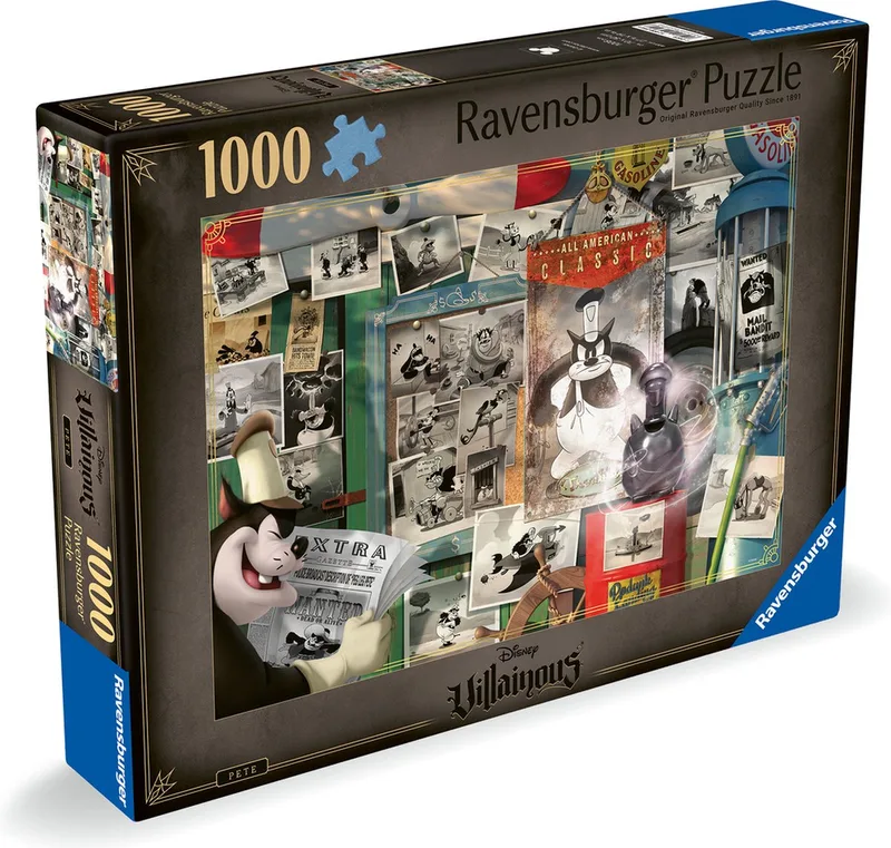 puzzel Disney Villainous: - Legpuzzel - 1000 stukjes van Ravensburger, editie Pete – doos