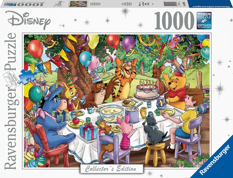 puzzel Disney Winnie de Poeh - Legpuzzel - 1000 stukjes van Ravensburger, editie Meerkleurig – doos