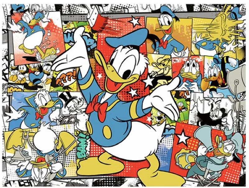puzzel Donald Duck - Legpuzzel - 1500 stukjes van Ravensburger, editie Meerkleurig – doos
