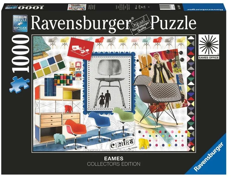 puzzel Eames Design Spectrum - Legpuzzel - 1000 stukjes from Ravensburger, Multicolour edition – box