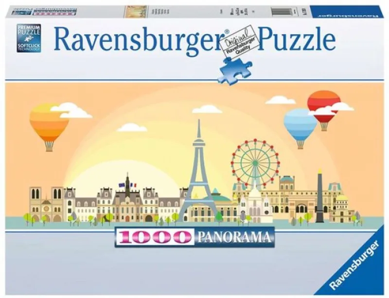 puzzel Een dag in Parijs - Legpuzzel - 1000 stukjes van Ravensburger, editie Meerkleurig – doos