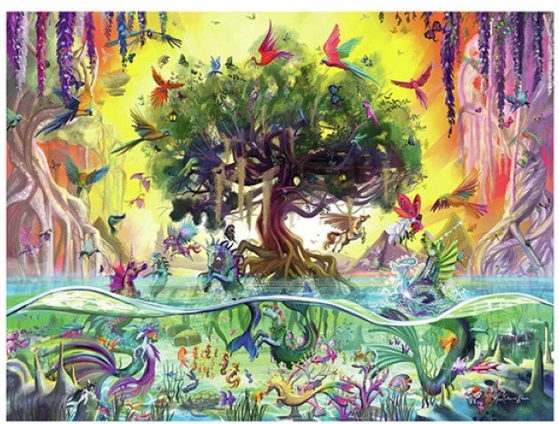 puzzel Eenhoorns 1500pcs von Ravensburger, Ausgabe Mehrfarbig – Schachtel 1 von 2
