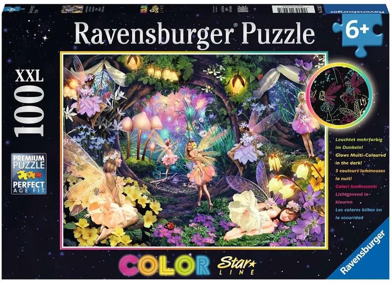 puzzel Elfenbos - Legpuzzel - 100 stukjes van Ravensburger, editie Meerkleurig – doos