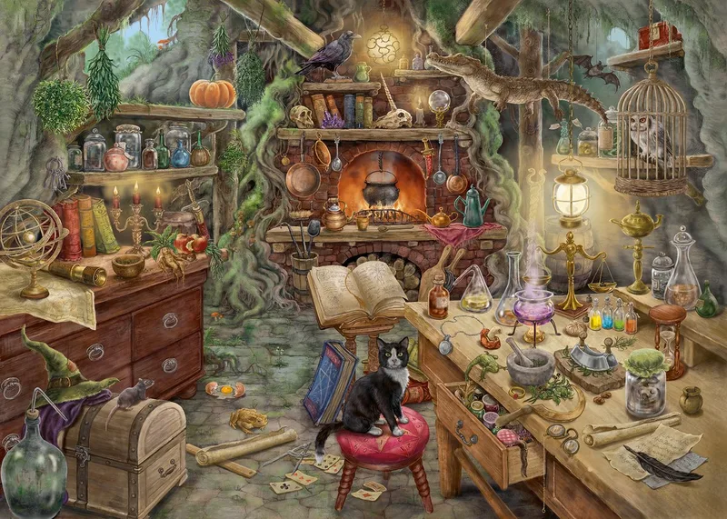 puzzel EXIT Hexenküche 759 stukjes escape room spel. van Ravensburger, editie Meerkleurig – doos