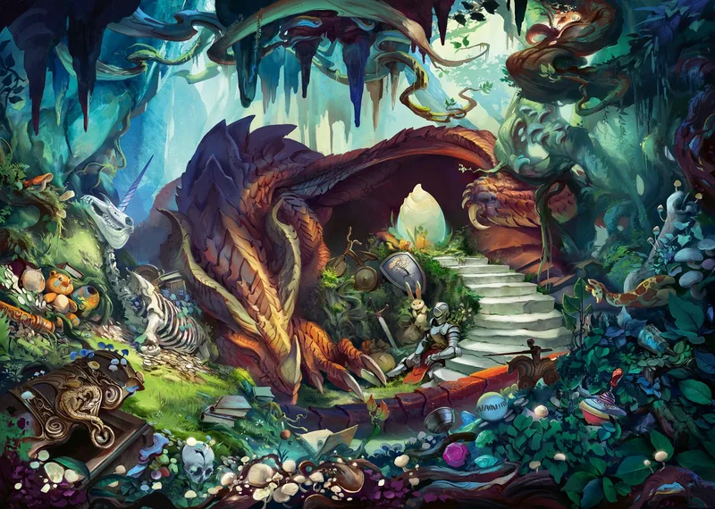 puzzel Exit In der Drachenhöhle 759 stukjes fantasy. van Ravensburger, editie Meerkleurig – doos