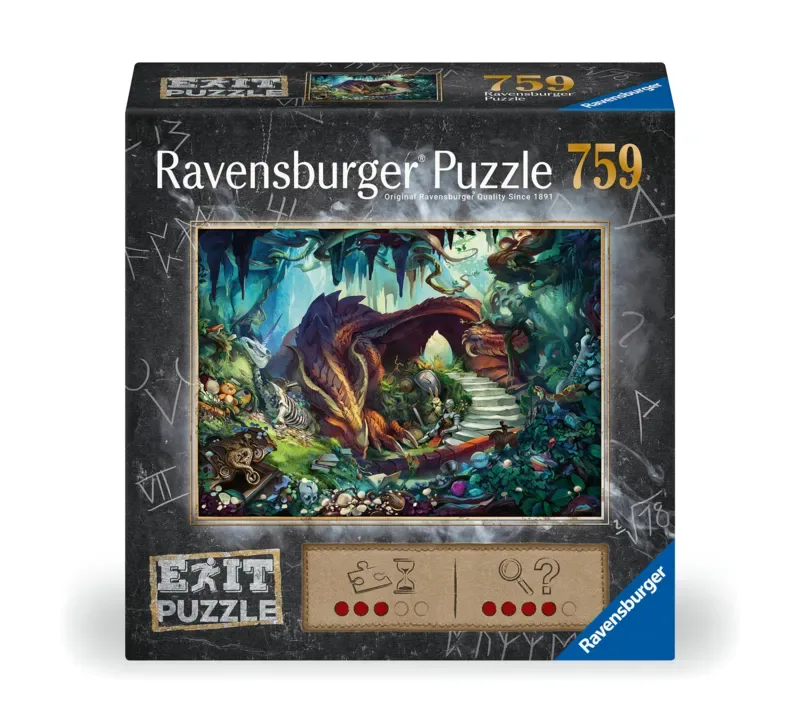 puzzel Exit In der Drachenhöhle 759 stukjes fantasy. de Ravensburger, édition Multicolore – boîte 2 sur 2