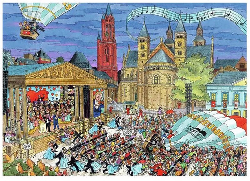 puzzel Fleroux - Legpuzzel - 1000 stukjes de Ravensburger, édition Maastricht – boîte