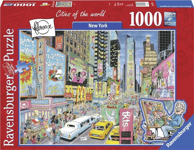puzzel Fleroux - Legpuzzel - 1000 stukjes fra Ravensburger, New York-udgave – æske