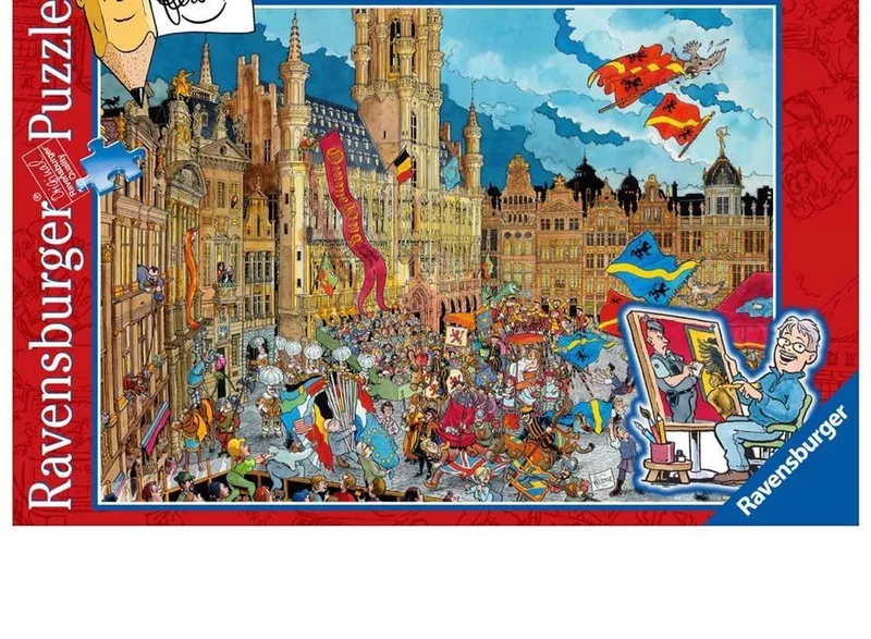 puzzel Fleroux - Legpuzzel - 925 stukjes van Ravensburger, editie Brussel – doos
