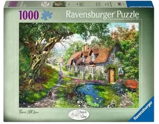 puzzel Flower Hill Lane - Legpuzzel - 1000 stukjes van Ravensburger, editie Meerkleurig – doos 1 van 2