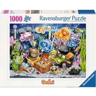 puzzel Gelini onderwater plezier 1000 stukjes cartoon. de Ravensburger, édition Multicolore – boîte 1 sur 2