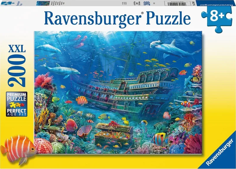 puzzel Gezonken schip - Legpuzzel - 200 stukjes van Ravensburger, editie Meerkleurig – doos