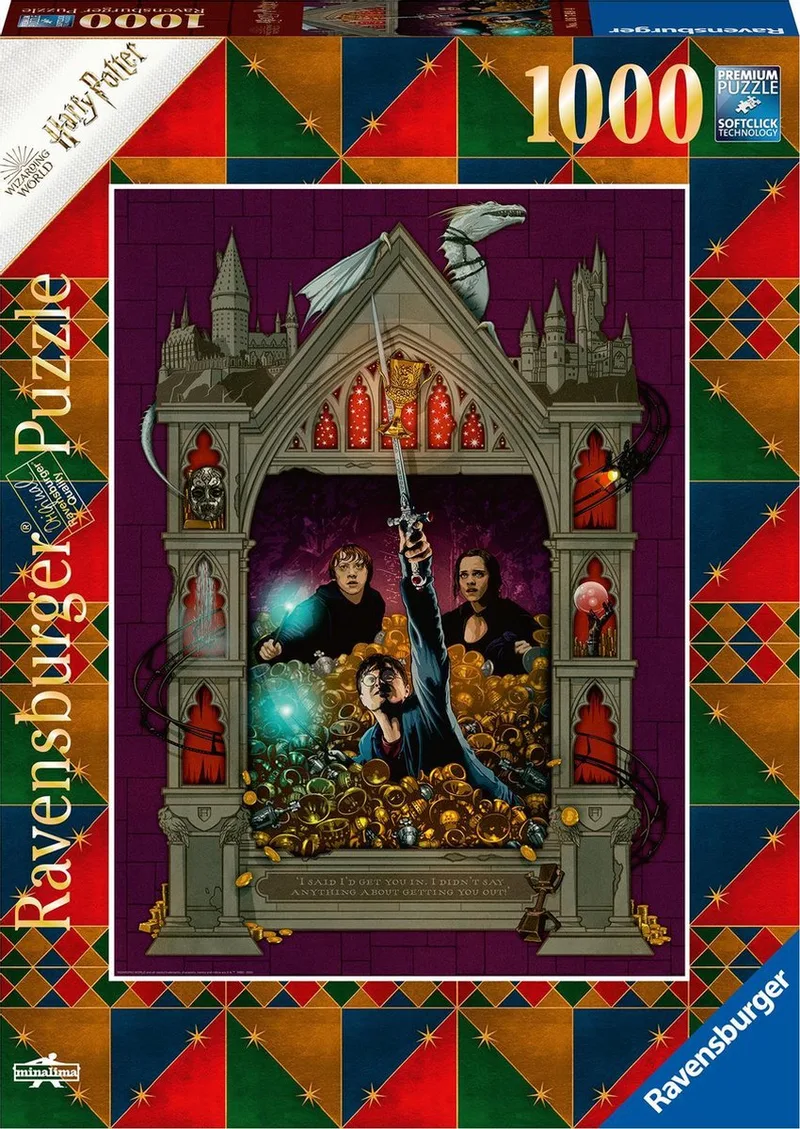 puzzel Harry Potter 8 - legpuzzel - 1000 stukjes van Ravensburger, editie Meerkleurig – doos 1 van 2