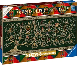 puzzel Harry Potter: Stamboom panorama - Legpuzzel - 2000 stukjes van Ravensburger, editie Meerkleurig – doos 2 van 3