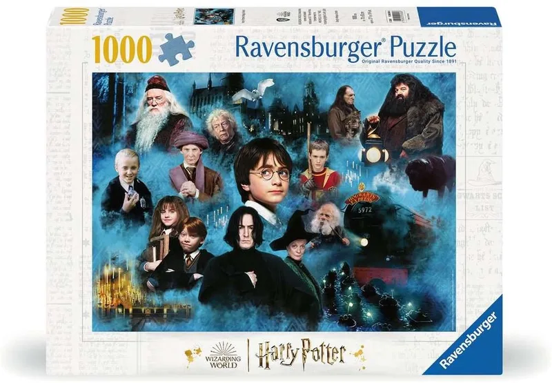 puzzel Harry Potters magische wereld - Legpuzzel - 1000 stukjes van Ravensburger, editie Meerkleurig – doos