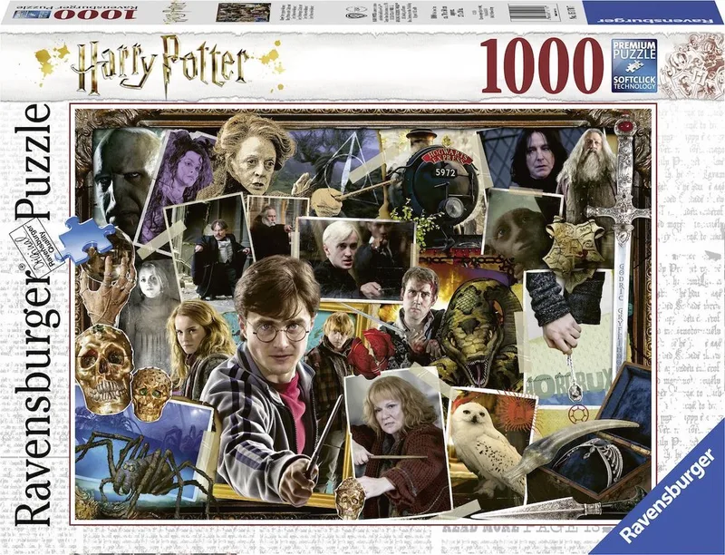 puzzel Harry tegen Voldemort - legpuzzel - 1000 stukjes van Ravensburger, editie Meerkleurig – doos