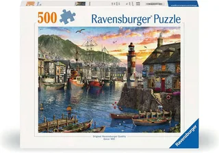 puzzel haven ochtend - legpuzzel 500 stukjes volwassenen. from Ravensburger, Multicolour edition – box 1 of 2