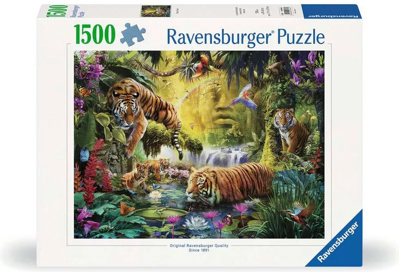 puzzel Idyll at the Water Hole - 1500 stukjes legpuzzel. from Ravensburger, Multicolour edition – box 1 of 2