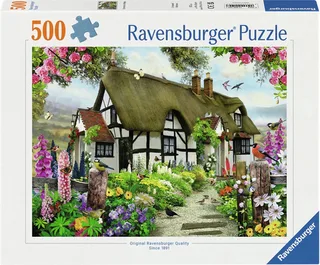 Puzzel - Idyllische Cottage 500 Stukjes von Ravensburger, Ausgabe Mehrfarbig – Schachtel 1 von 2