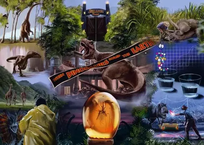 puzzel Jurassic Park - 1000 stukjes dinosaurus. de Ravensburger, édition Multicolore – boîte