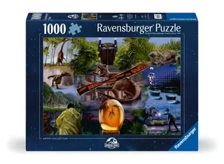 puzzel Jurassic Park - 1000 stukjes dinosaurus. von Ravensburger, Ausgabe Mehrfarbig – Schachtel 2 von 2