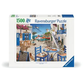 puzzel katten Mykonos 1500 stukjes legpuzzel. de Ravensburger, édition Multicolore – boîte 3 sur 3
