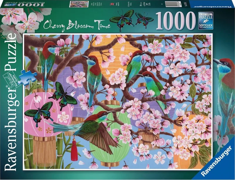 puzzel Kersenboom in bloei - Legpuzzel - 1000 stukjes van Ravensburger, editie Meerkleurig – doos