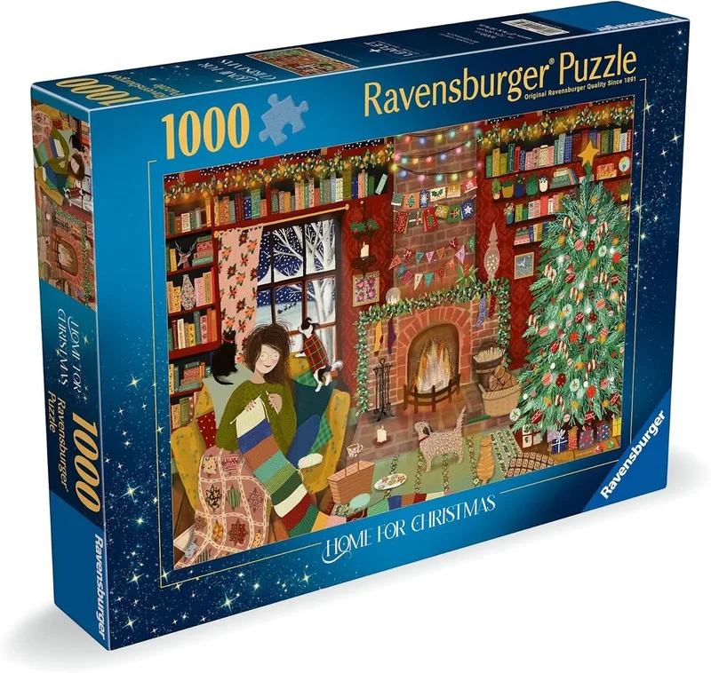puzzel kerstmis 1000 stukjes Home for Christmas legpuzzel. van Ravensburger, editie Meerkleurig – doos