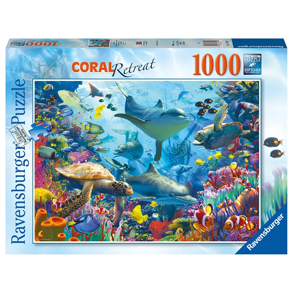 Pussel Korallrev Retreat (12001172) 1000 Bitar från Ravensburger – kartong