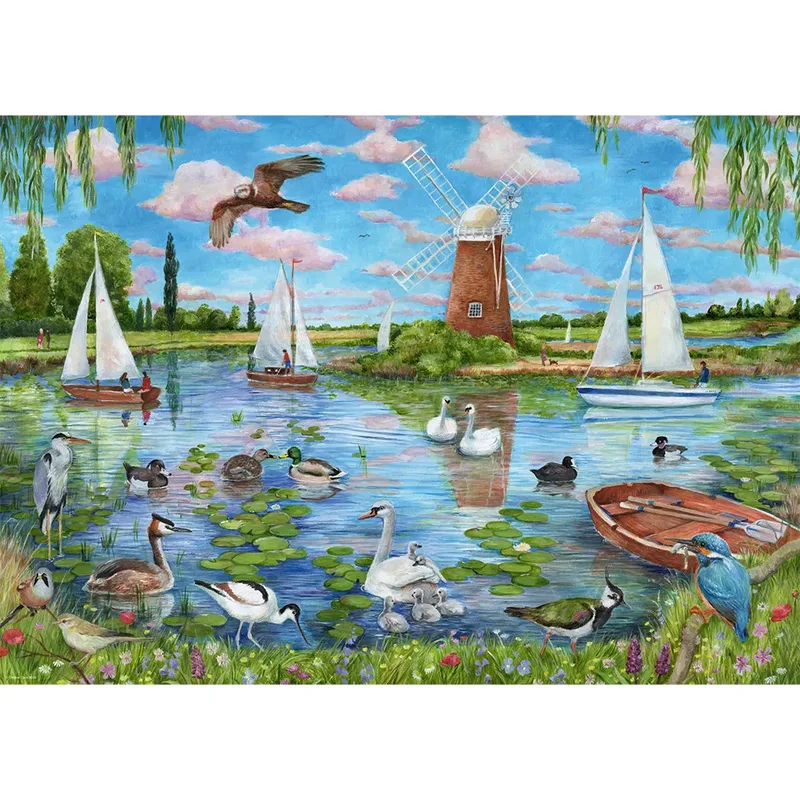 puzzel kustlandschap - 1000 stukjes legpuzzel volwassenen. van Ravensburger, editie Meerkleurig – doos 2 van 3