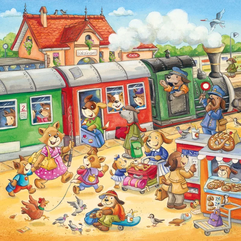puzzel Landelijke vakantie - Legpuzzel - 3x49 stukjes van Ravensburger, editie Meerkleurig – doos