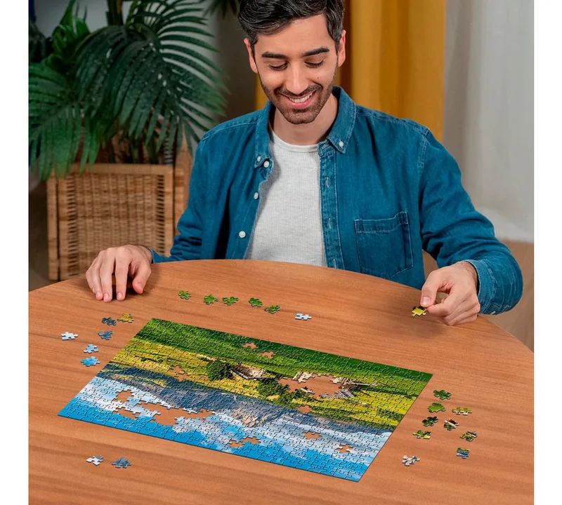 puzzel Landschap - Legpuzzel - 500 stukjes van Ravensburger, editie Meerkleurig – doos 3 van 4