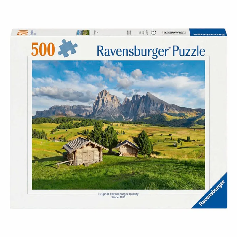 puzzel Landschap - Legpuzzel - 500 stukjes van Ravensburger, editie Meerkleurig – doos 1 van 4