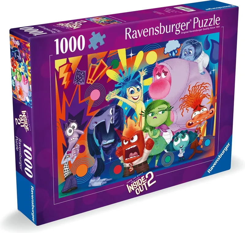 puzzel - Legpuzzel - 1000 stukjes Inside Out 2 from Ravensburger, Multicolour edition – box