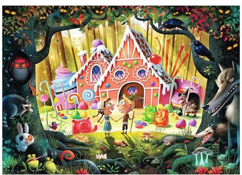 puzzel legpuzzel Hans en Grietje - 1000 stukjes fantasie. from Ravensburger, Multicolour edition – box