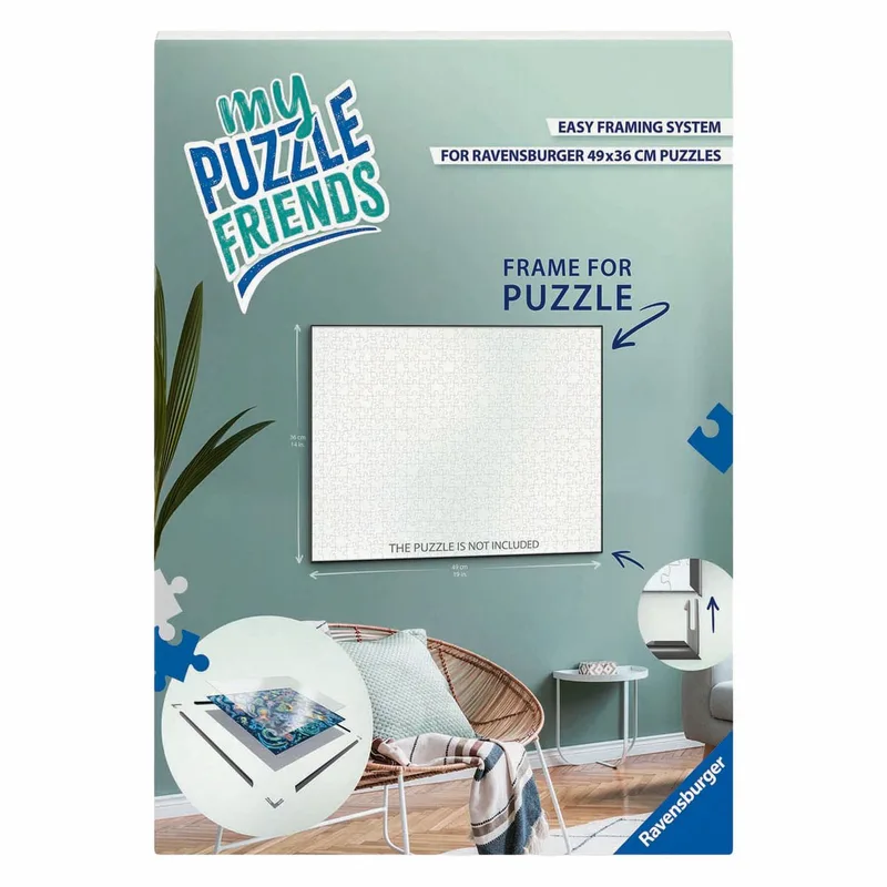 puzzel lijst wit 500 stukjes - puzzellijst voor puzzels. van Ravensburger, editie Meerkleurig – doos