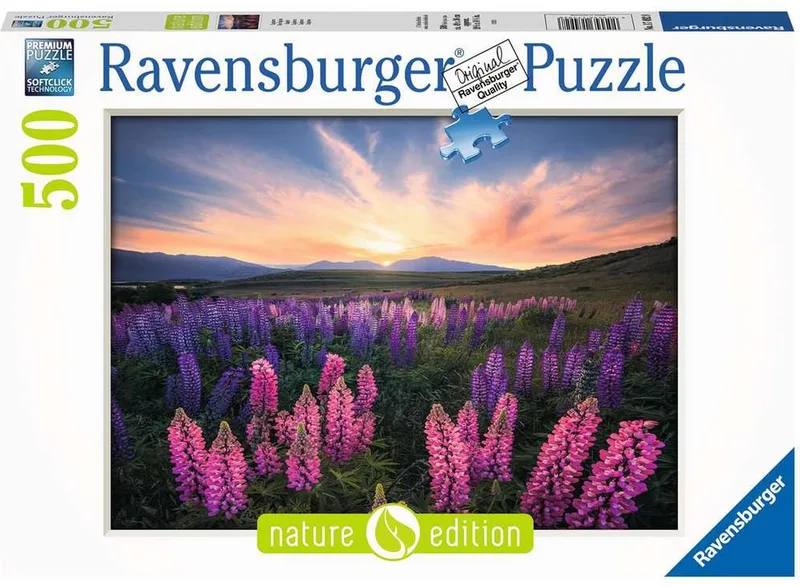 puzzel Lupinen - Legpuzzel - 500 stukjes van Ravensburger, editie Meerkleurig – doos