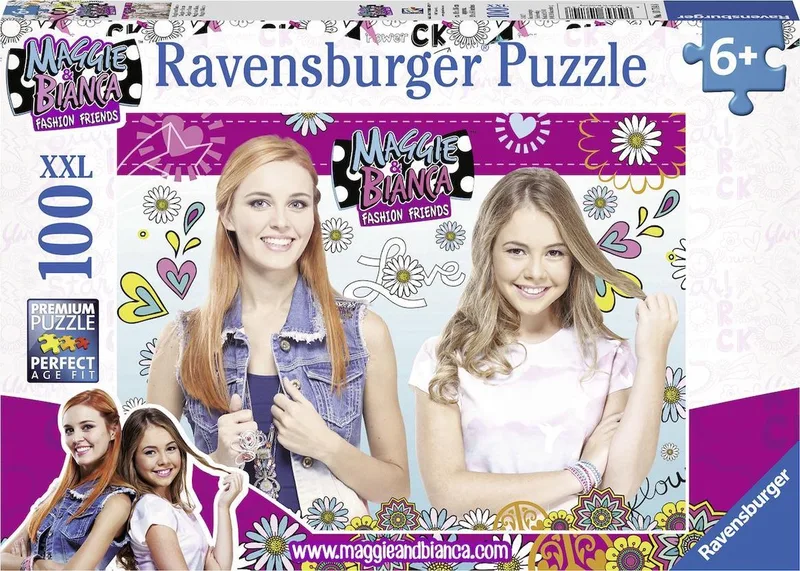 puzzel Maggie & Bianca - Legpuzzel - 100 stukjes de Ravensburger, édition Multicolore – boîte