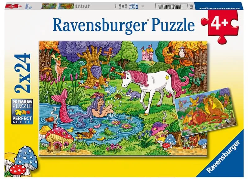 puzzel Magisch bos - Twee puzzels - 24 stukjes - kinderpuzzel from Ravensburger, Multicolour edition – box