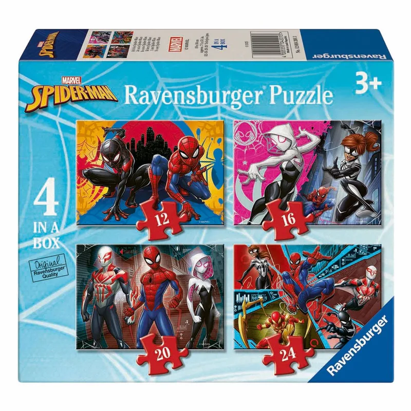 puzzel Marvel Spider-Man - Legpuzzel - 12, 16, 20, 24 stukjes from Ravensburger, Multicolour edition – box