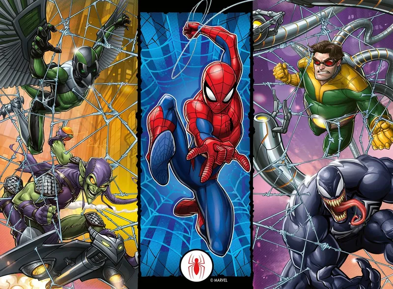 puzzel Marvel Spiderman - Legpuzzel - 300 XXL stukjes från Ravensburger, utgåva Flerfärgad – kartong 2 av 2