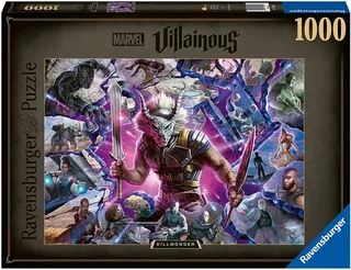 puzzel Marvel Villainous - Legpuzzel - 1000 stukjes fra Ravensburger, Killmonger-udgave – æske 2 af 2