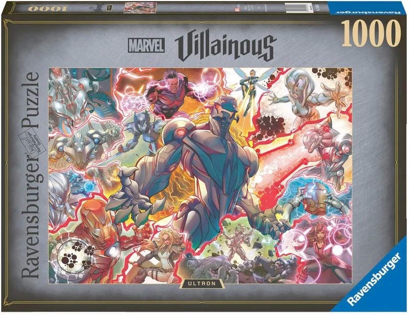 puzzel Marvel Villainous - Legpuzzel - 1000 stukjes von Ravensburger, Ausgabe Ultron – Schachtel