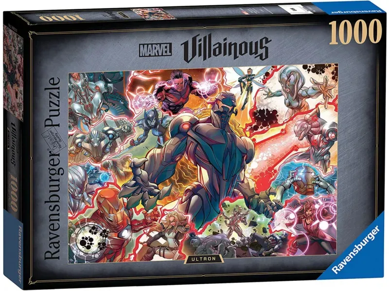 puzzel Marvel Villainous - Legpuzzel - 1000 stukjes fra Ravensburger, Ultron-udgave – æske 2 af 2