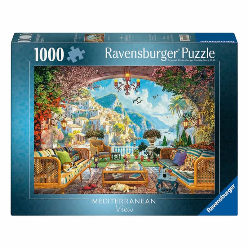 puzzel Mediterranean Terrace View - Legpuzzel - stukjes from Ravensburger, Multicolour edition – box